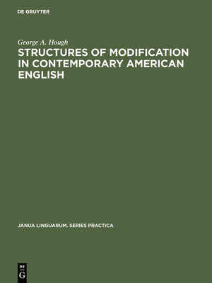 cover image of Structures of modification in contemporary American English